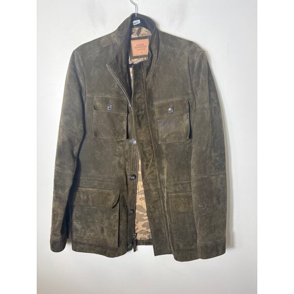 Allen Emonds Other - Mens Allen Emonds Dark Green Goat Skin Leather Jacket Sz M